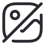 Gallery Slash SVG Icon